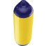 yellow with blue tips of Polyform US Polyform F-Series Boat Fenders