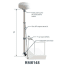 PYI Inc 8 FT Tall Pole Kit #RM8148