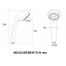 dia of Scandvik Executive ABS Plastic Shower Handle