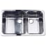 10233 of Scandvik Rectangle Asymmetric Double Sink - Mirror Finish