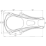 Mast Mount for 18" & 24" Raymarine, Garmin and HALO24