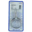 2" Round Horn Oarlock - Chromed Zinc, 1/2" Shank