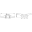 diagram of Sea-Dog Line Bulk Packaged Open Base Cleat - Flat Head