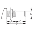 Chr Zn Streamline Head Tank Vent Dimensions of Sea-Dog Line Chrome Plated Zinc Tank Vent - Streamline Head