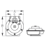 diagram of Sea-Dog Line Hidden Mount Mini Compact Electric Horn