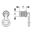 diagram of Sea-Dog Line Stainless Snap Handle Drain Plug