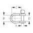 dia of Sea-Dog Line Stamped Bow Shackle