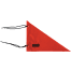 Buoy Flag 9x12 Triangle - Tie-On Red