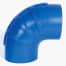 Trident Marine Hose & Propane 290V Series Very High Temp Blue Silicone Blend 90 Deg Exhaust Elbows