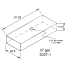 Dimensions of Trionic Corp 37 Gallon Long Rectangular Water or Holding Tank