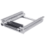 Wide Mount Under Platform 3 Step Ladder, Spring Loaded - Stainless Steel
