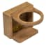 Whitecap Industries Teak Folding Drink Holder - Sized for Cans in Cozies & Water Bottles