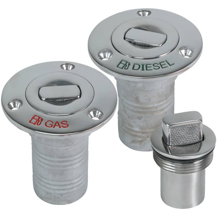 Whitecap Industries Gasschlauch-Deckfill Mit Spritzschutz – Für 1-1/2" Frischwasser-Installation