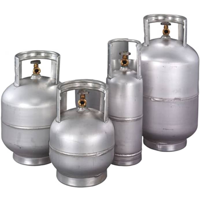 WORTHINGTON Aluminum LPG Cylinder, 20 lb. (5 gal) Horizontal Orientation