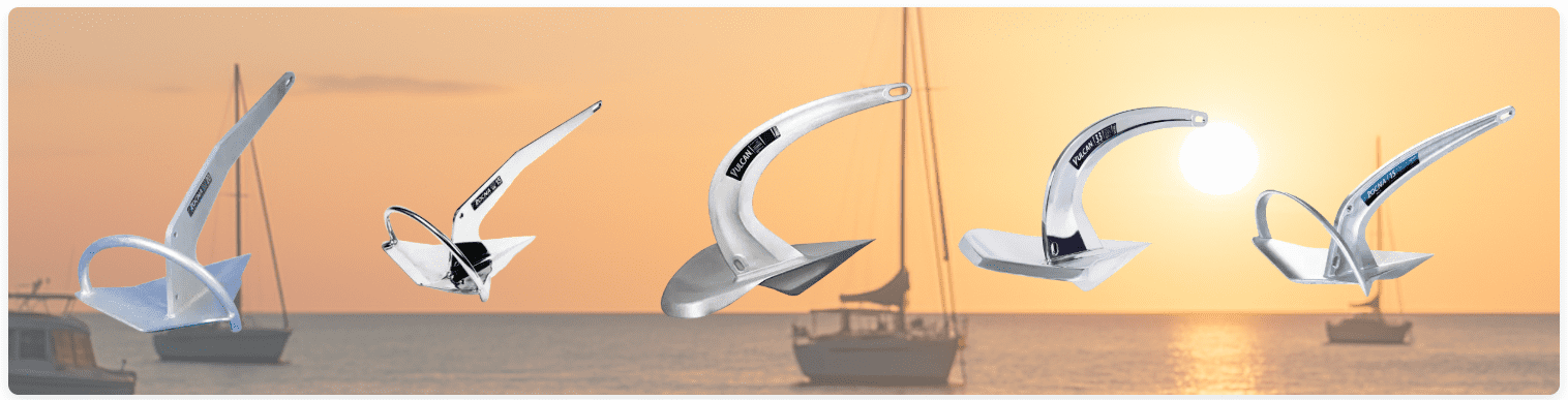 Rocna and Vulcan Anchors Line Up