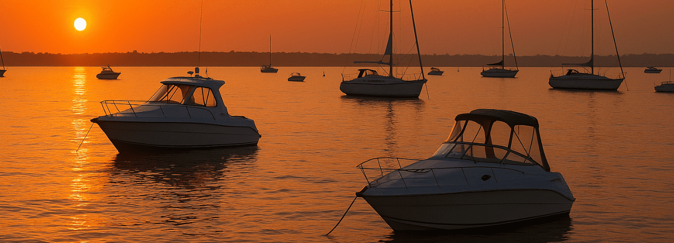 Anchored at sunset